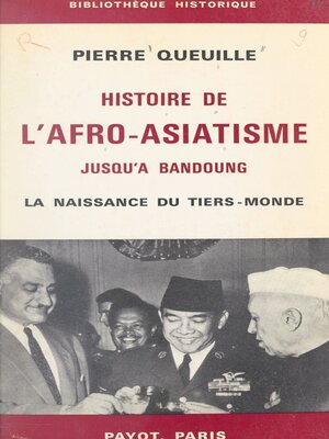 cover image of Histoire de l'afro-asiatisme jusqu'à Bandoung